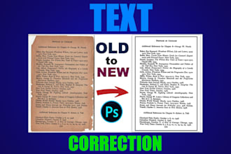 do change text replace remove add fix ai image correction in logo picture color