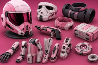 create custom cosplay 3d models, props, helmets, and stl files