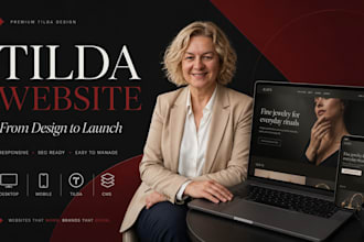 create a modern responsive tilda website