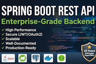 build a spring boot rest API for your application