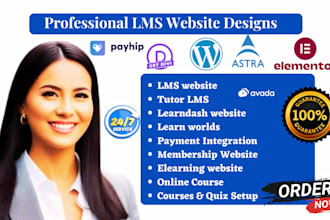 design learndash lms website tutor lms learnworlds online course membership site