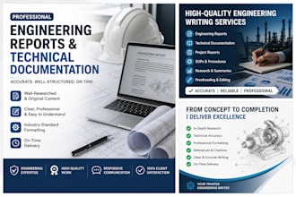 write professional engineering reports and technical documentation