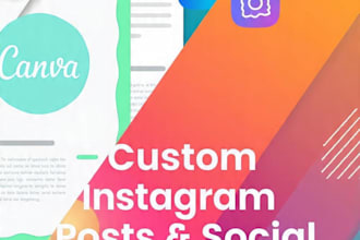 design instagram posts, social media graphics in canva
