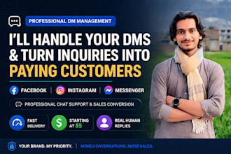 handle your facebook and instagram dms to convert inquiries into sales