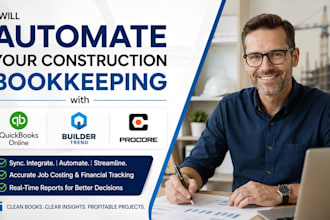 automate your construction bookkeeping with quickbooks, buildertrend,and procore