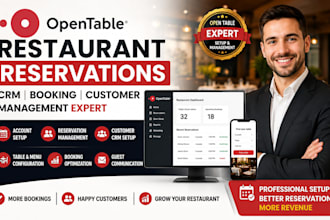 setup opentable restaurant reservations CRM booking customer management expert