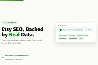 optimize your etsy listings with real keyword data and an SEO report