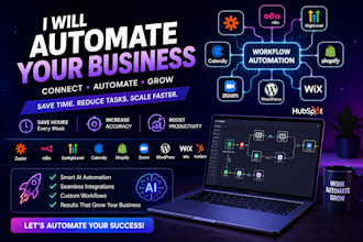 zapier n8n gohighlevel calendly shopify zoom wordpress wix hubspot ai automation