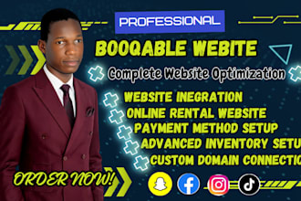 build booqable website and setup online booking rental system