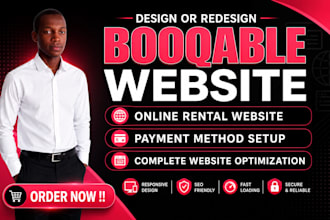 build booqable website and setup online booking rental system