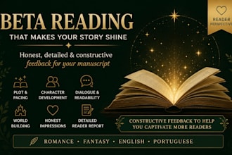 be your romance and fantasy beta reader