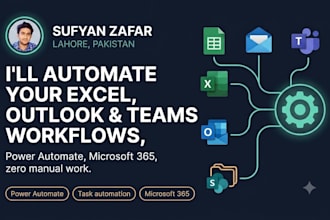 automate excel, outlook, teams and microsoft 365 using power automate