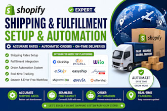 setup shopify shipping rates and fulfillment order automation system via envia