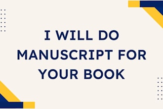 line edit, copy edit your manuscript