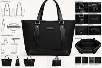 do your top 3d totebag design 3d model bags backpck bag techpack handbag design