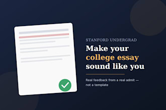 help your college essay sound like the real you, not a template