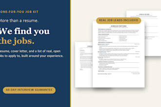 build your resume, cover letter, and personal job lead list