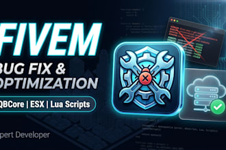 fix fivem bug fix script errors qbcore esx server optimization developer expert
