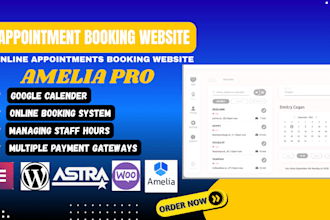 install amelia booking pro plugin, create appointment booking premium website