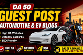 publish ebike, electric bike, ev, car guest post on high da automotive blog