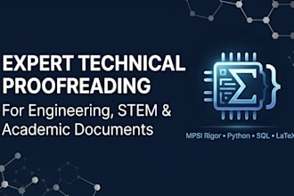 expert technical proofreading and editing for scientific documents