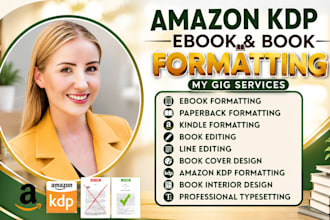 do amazon kdp ebook and book formatting for kindle and paperback