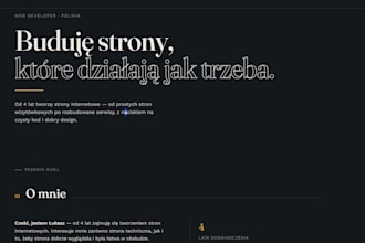 develop a custom HTML CSS website