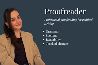 professionally proofread your writing or manuscript