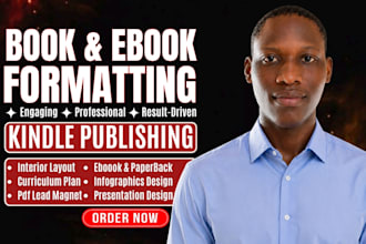 do kdp ebook formatting, paperback formatting, layout design, book typesetting