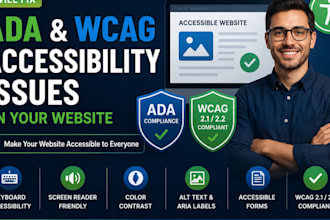 fix website ada and wcag accessibility compliance issues
