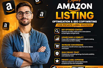 do expert amazon listing optimization SEO copywriting for private label success