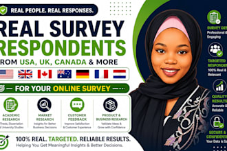 fill your online survey with real UK, USA targeted respondents