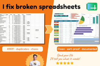 fix, clean up and improve your google sheets spreadsheet