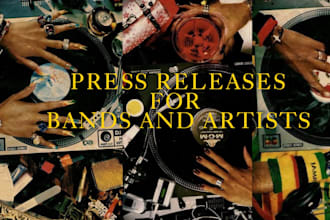 write an editorial music press release for you