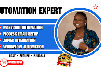 build manychat automation with zapier flodesk and make com
