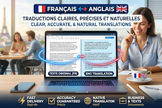 je vais traduire vos textes anglais et francais