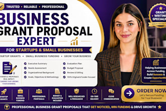 write business grant proposals for startups and small businesses