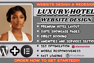 luxury hotel website, hotel website design, resort website design