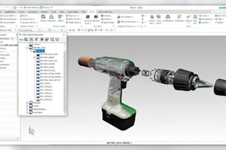 do industrial product design, ergonomic designs, product assembly with cad files