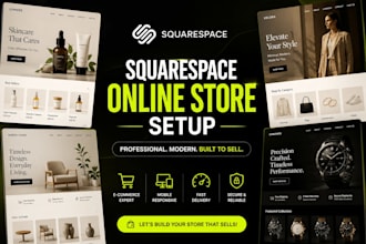 set up your squarespace online store, ecommerce website shop