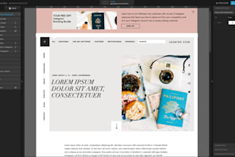 design showit website, customize showit template, update and redesign showit