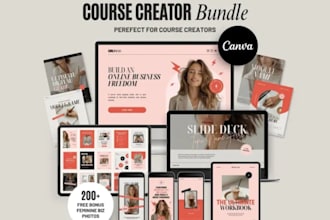 design canva templates for online coaches and course creators