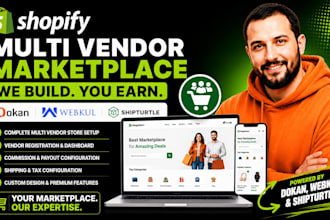 shopify multi vendor ecommerce marketplace website dokan webkul multivendor site