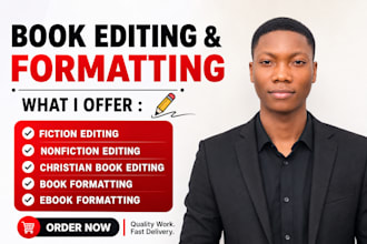 do book editing and formatting, developmental book editor, paperback formatting