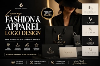 design fashion , apparel, boutique or clothing brand logo design