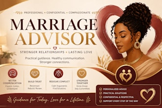 provide marriage advice, relationship coaching and couples guidance