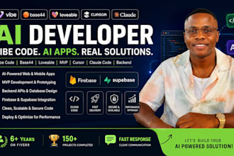 vibe code,base44,loveable,mvp,cursor,claude code, ai developer, backend