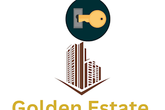design luxury golden estate logo