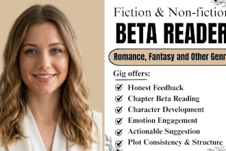 beta read critique novel, romance beta reader, fantasy beta reader thriller