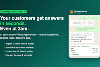 build a whatsapp ai chatbot that answers customers and captures leads